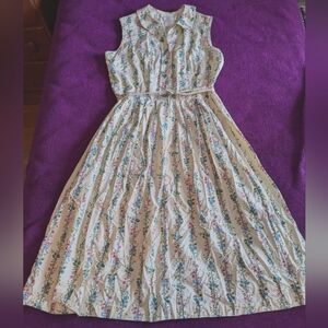 60s Charming Floral Spring Dress